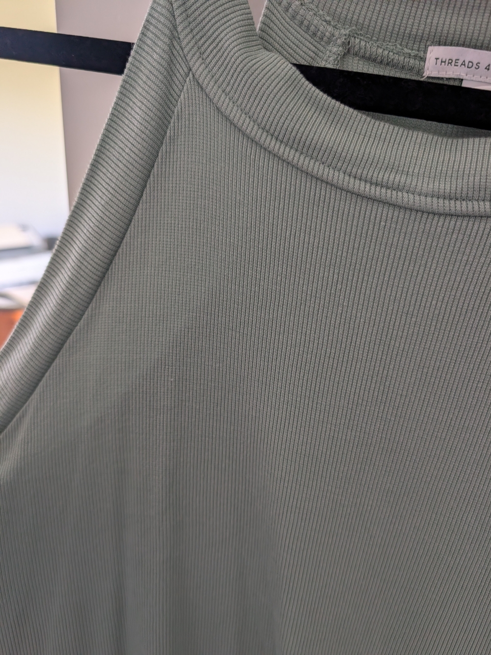 Threads 4 Thought Ribbed Sage Green Tank